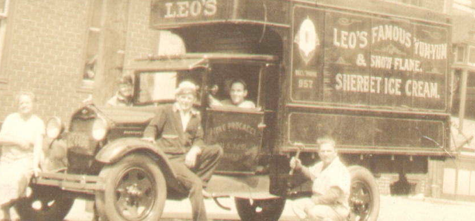 Leo's Ice cream historic image